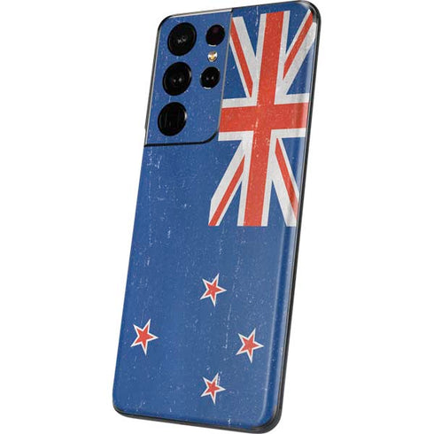 New Zealand Flag Distressed Galaxy S21 Ultra 5G Skin
