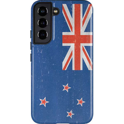 New Zealand Flag Distressed Galaxy S22 Pro Case