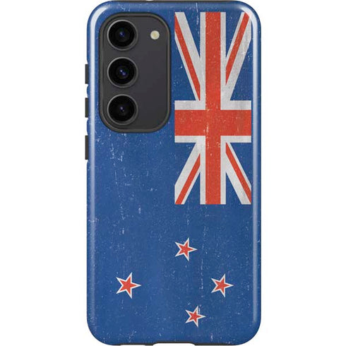 New Zealand Flag Distressed Galaxy S23 Pro Case