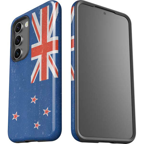 New Zealand Flag Distressed Galaxy S23 Pro Case