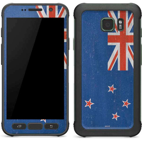 New Zealand Flag Distressed Galaxy S7 Active Skin