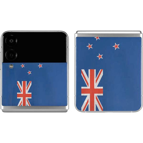 New Zealand Flag Distressed Galaxy Z Flip4 5G Skin