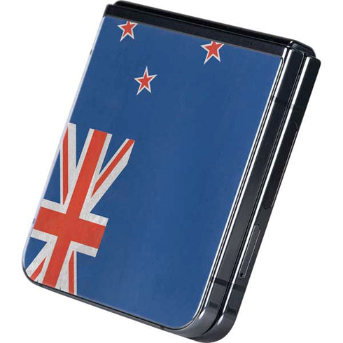 New Zealand Flag Distressed Galaxy Z Flip5 5G Skin