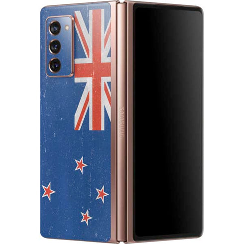 New Zealand Flag Distressed Galaxy Z Fold2 5G Skin