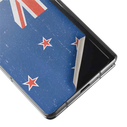 New Zealand Flag Distressed Galaxy Z Fold2 5G Skin