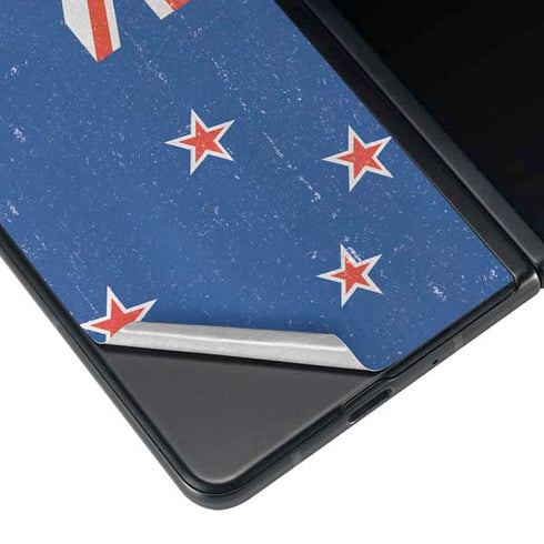New Zealand Flag Distressed Galaxy Z Fold3 5G Skin