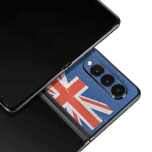 New Zealand Flag Distressed Galaxy Z Fold3 5G Skin