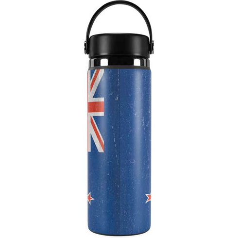 New Zealand Flag Distressed Hydro Flask 20oz Wide Mouth Skin