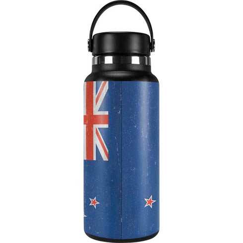 New Zealand Flag Distressed Hydro Flask 32oz Wide Mouth Skin
