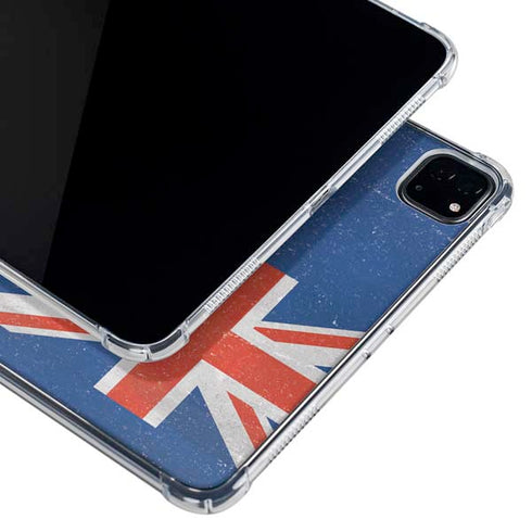 New Zealand Flag Distressed iPad Pro 12.9in (2020) Clear Case