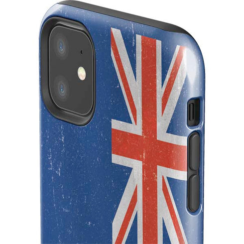 New Zealand Flag Distressed iPhone 11 Impact Case