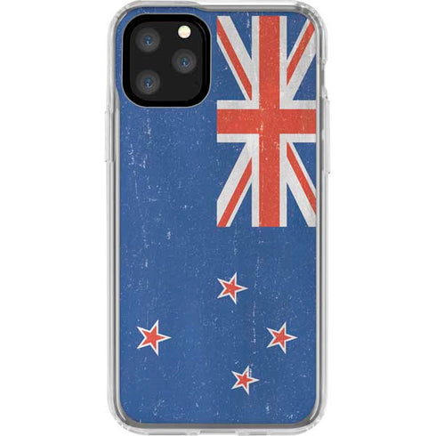 New Zealand Flag Distressed iPhone 11 Pro Clear Case