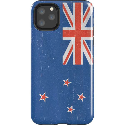New Zealand Flag Distressed iPhone 11 Pro Max Impact Case