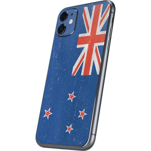 New Zealand Flag Distressed iPhone 11 Skin