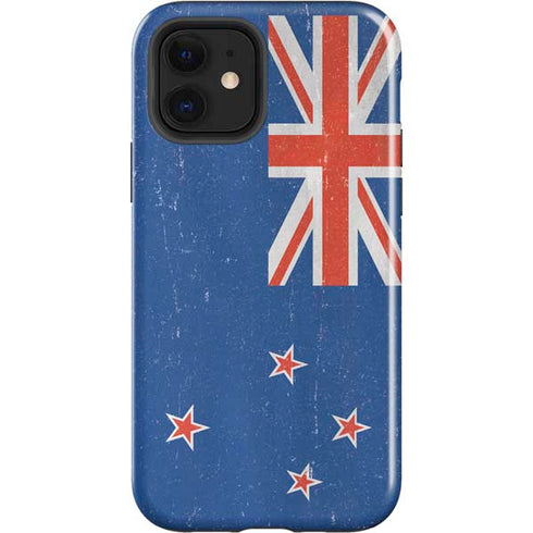 New Zealand Flag Distressed iPhone 12 Impact Case
