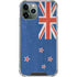 New Zealand Flag Distressed iPhone 12 Pro Clear Case