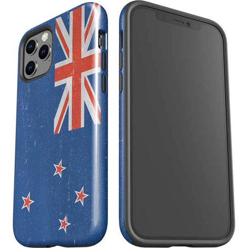 New Zealand Flag Distressed iPhone 12 Pro Impact Case
