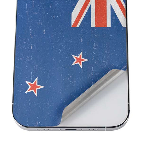 New Zealand Flag Distressed iPhone 12 Pro Skin