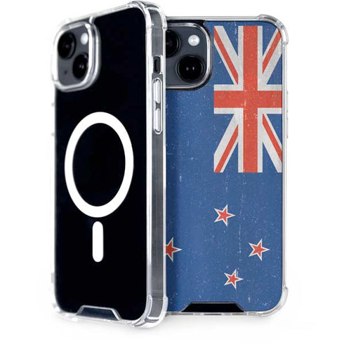 New Zealand Flag Distressed iPhone 13 MagSafe Case