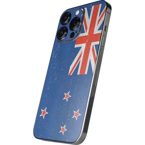 New Zealand Flag Distressed iPhone 13 Pro Skin