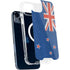 New Zealand Flag Distressed iPhone 15 Plus MagSafe Case