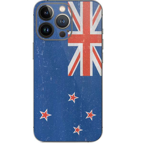 New Zealand Flag Distressed iPhone 14 Pro Skin