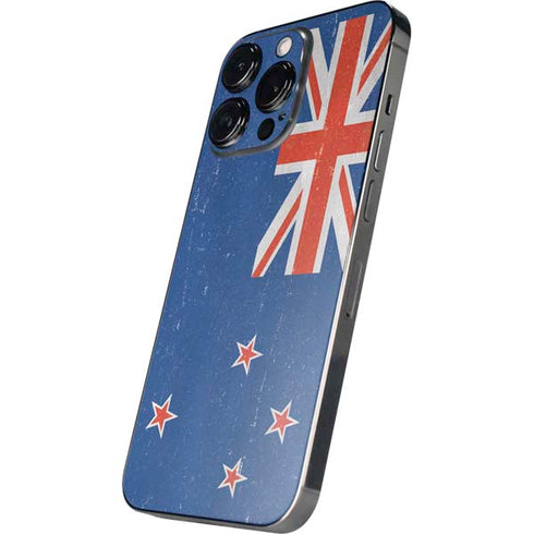 New Zealand Flag Distressed iPhone 14 Pro Skin