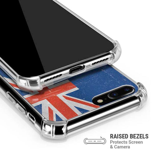 New Zealand Flag Distressed iPhone 7/8 Plus Clear Case