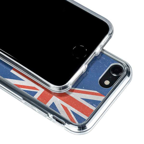 New Zealand Flag Distressed iPhone SE (2nd & 3rd Gen) Clear Case