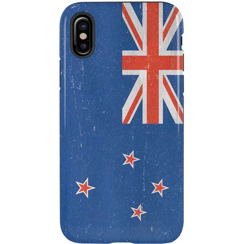 New Zealand Flag Distressed iPhone X Pro Case
