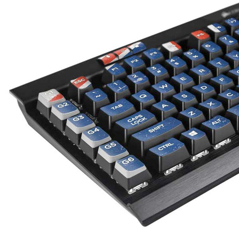 New Zealand Flag Distressed K95 RGB PLATINUM Mechanical Gaming Keyboard Skin