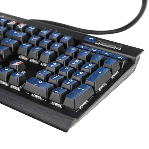 New Zealand Flag Distressed K95 RGB PLATINUM Mechanical Gaming Keyboard Skin