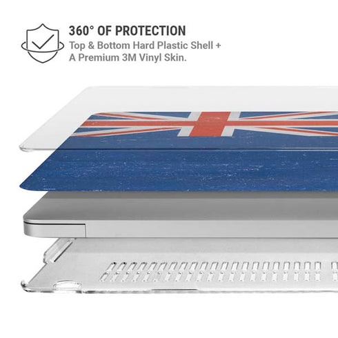 New Zealand Flag Distressed MacBook Pro 13in (2020) Case plus Skin