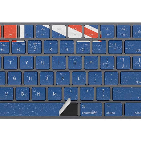 New Zealand Flag Distressed Magic Keyboard with Numeric Keypad Skin