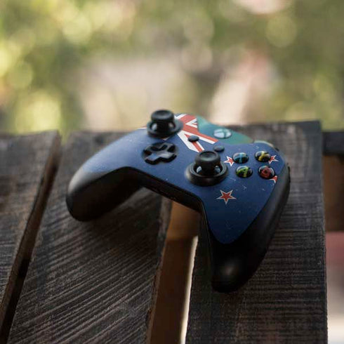 New Zealand Flag Distressed Xbox One Controller Skin