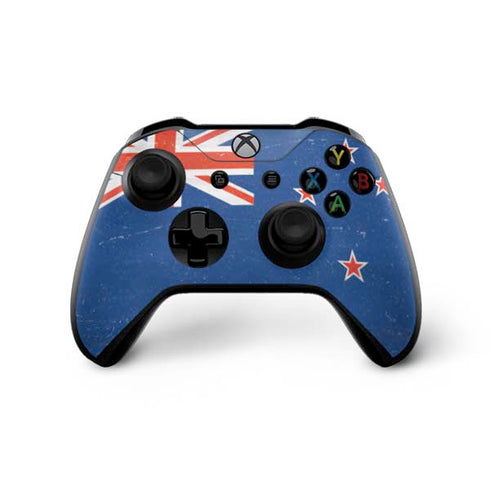 New Zealand Flag Distressed Xbox One X Controller Skin