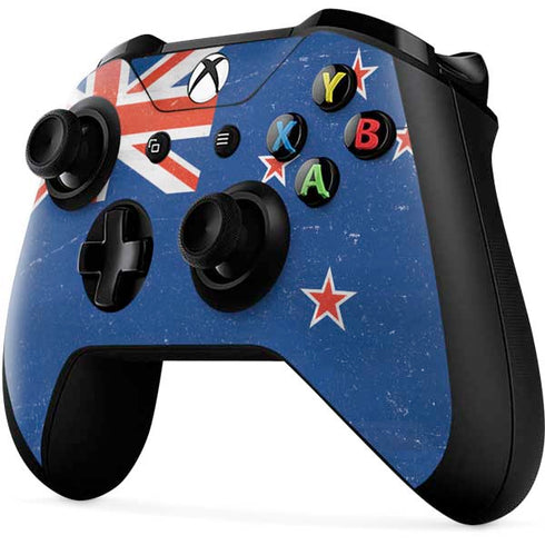 New Zealand Flag Distressed Xbox One X Controller Skin