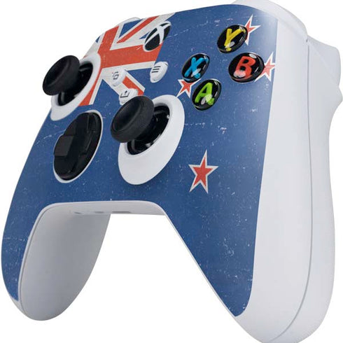 New Zealand Flag Distressed Xbox Series S Controller Skin