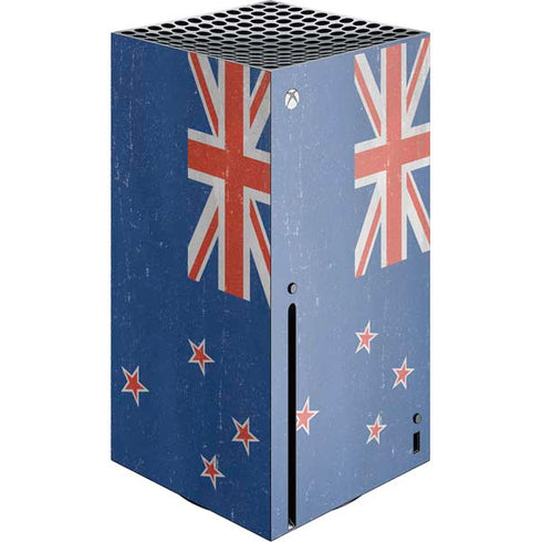 New Zealand Flag Distressed Xbox Series X Console Skin