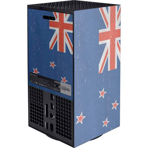 New Zealand Flag Distressed Xbox Series X Console Skin
