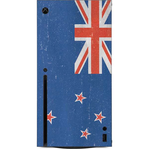 New Zealand Flag Distressed Xbox Series X Console Skin