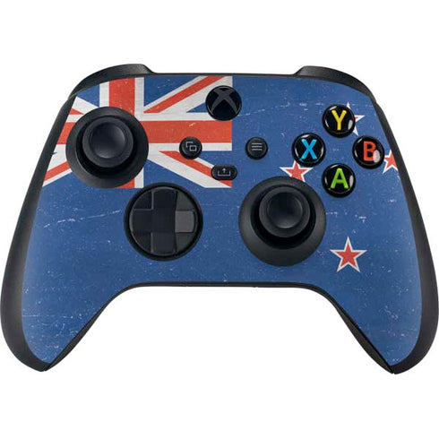New Zealand Flag Distressed Xbox Series X Controller Skin