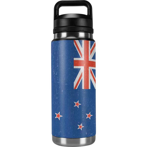 New Zealand Flag Distressed YETI Rambler 26oz Bottle Skin