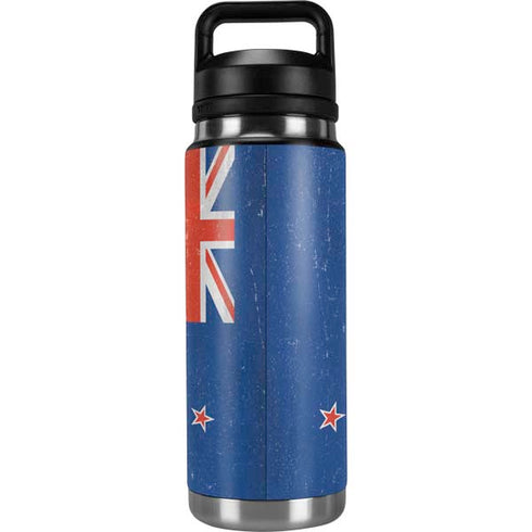 New Zealand Flag Distressed YETI Rambler 26oz Bottle Skin