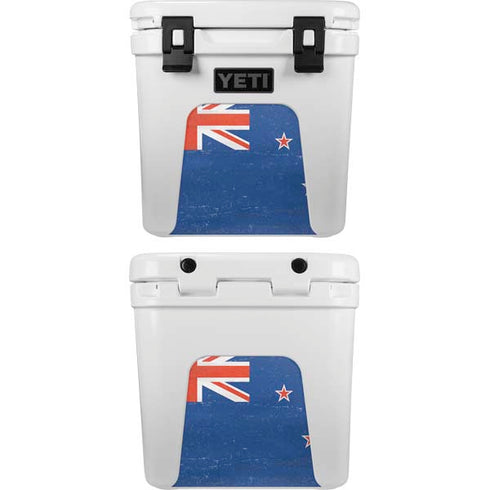 New Zealand Flag Distressed YETI Roadie 24 Hard Cooler Skin