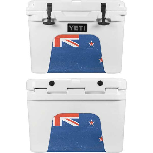 New Zealand Flag Distressed YETI Tundra 35 Hard Cooler Skin