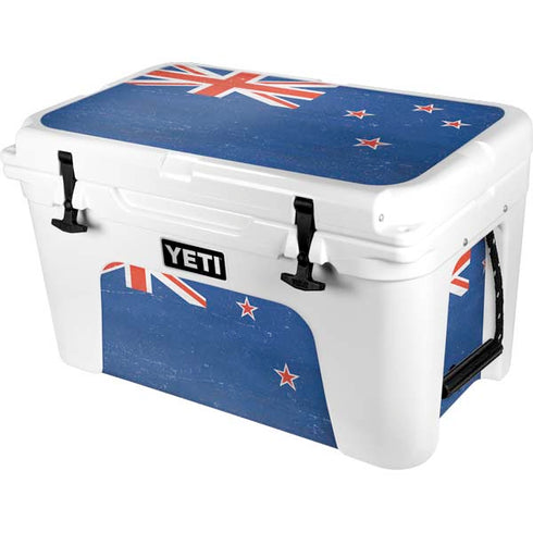 New Zealand Flag Distressed YETI Tundra 45 Hard Cooler Skin