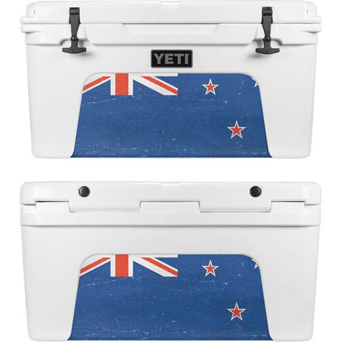 New Zealand Flag Distressed YETI Tundra 65 Hard Cooler Skin