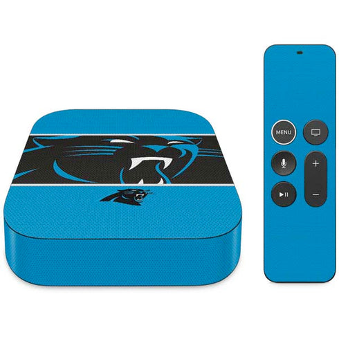 NFL Carolina Panthers Zone Block Apple TV Skin