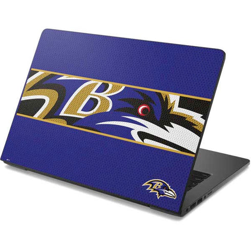 NFL Baltimore Ravens Zone Block Dell Chromebook Skin